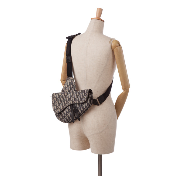 Pre-Loved Dior Oblique Canvas Saddle Crossbody - Picture 11 of 11